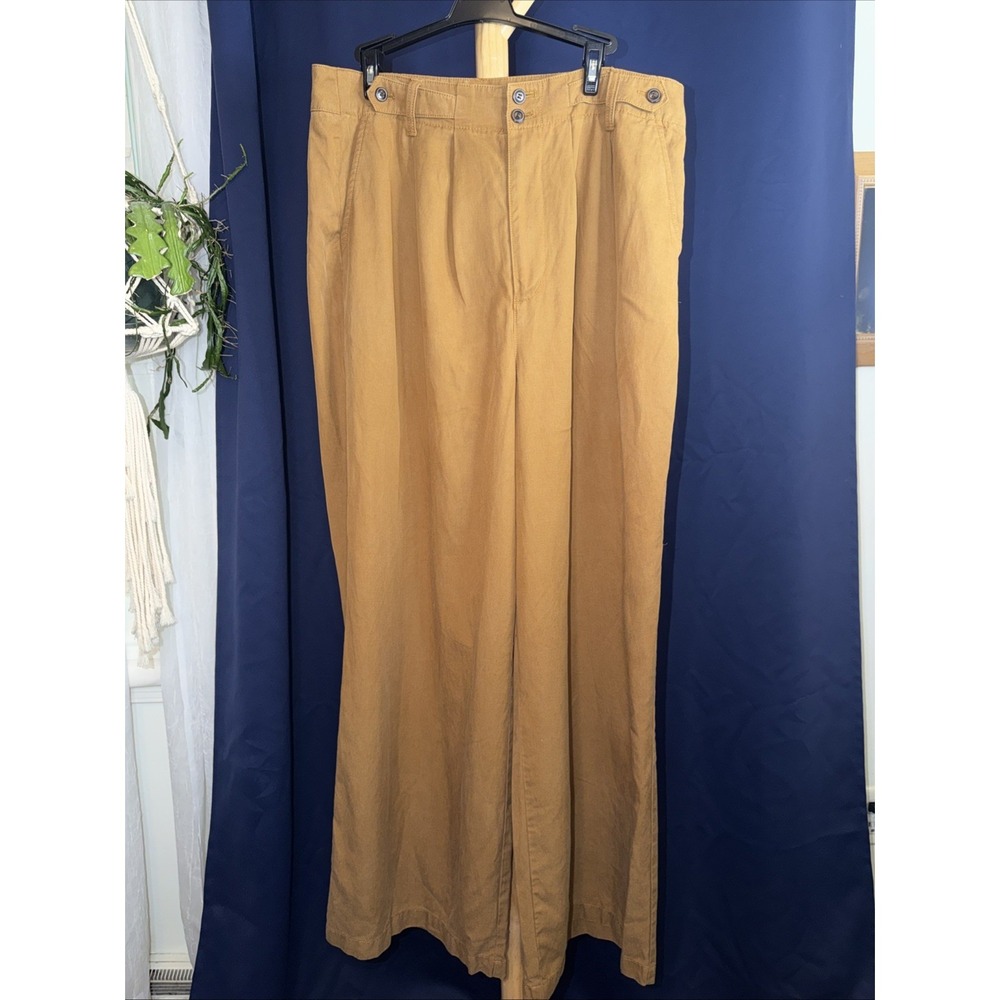 Madewell Rown/rust Wide Leg Pants Sz 14
